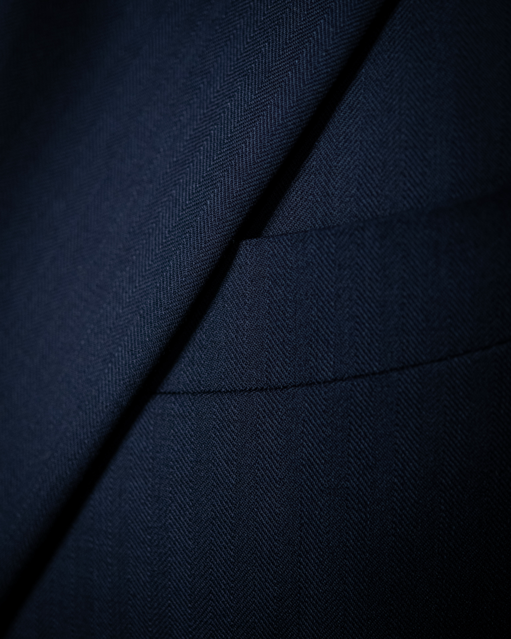 Giotto Dark Blue Herringbone Suit