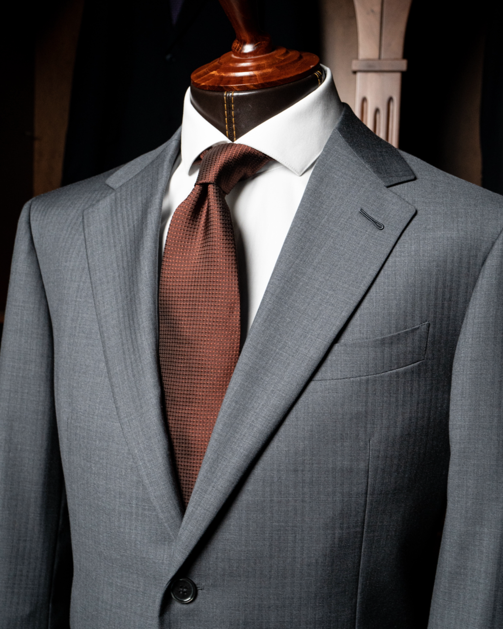 Herringbone Gray Giotto Suit