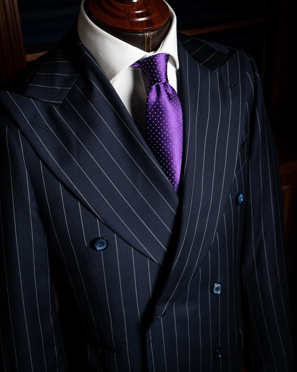 Abito Grinta Gessato Dark Blue