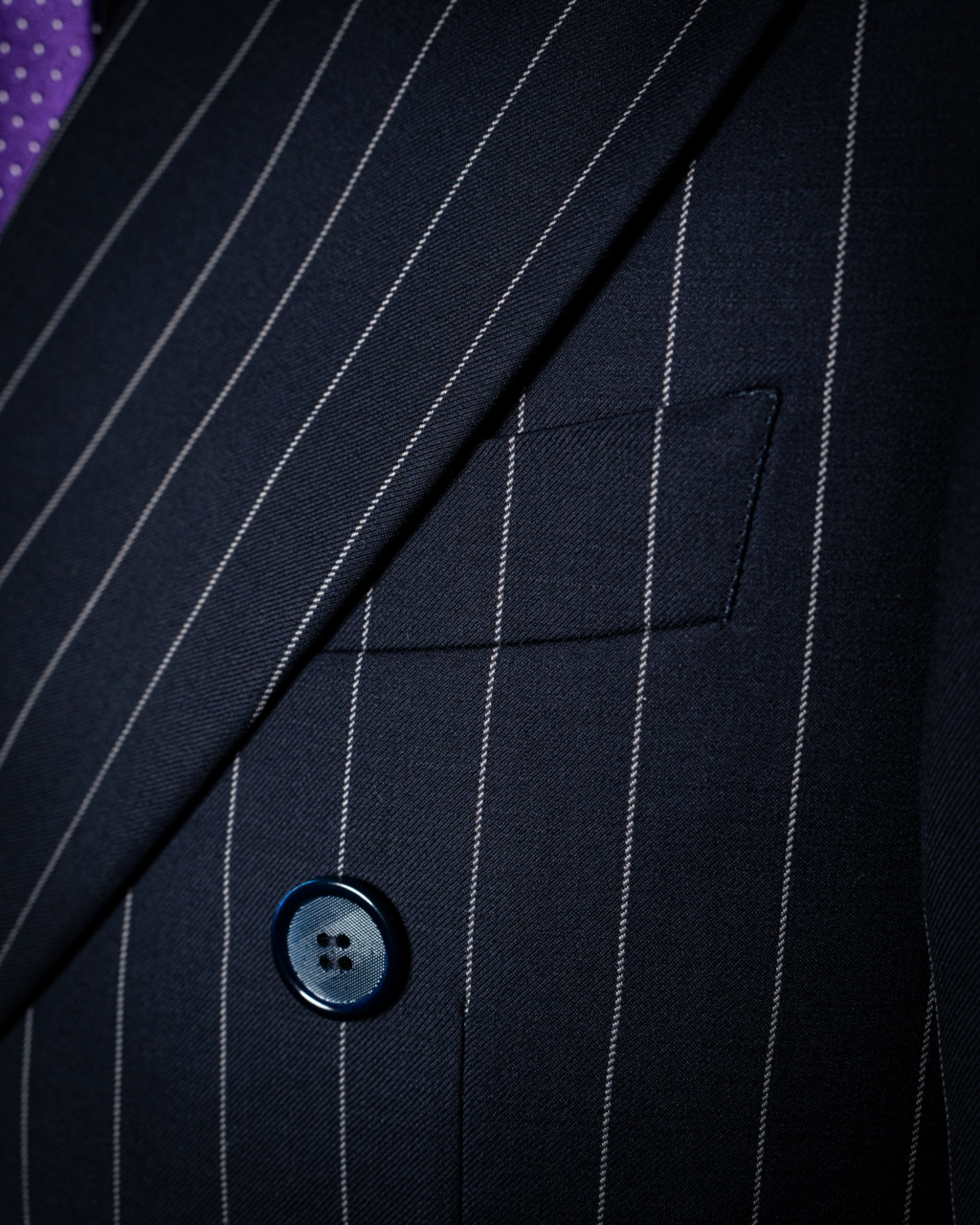 Abito Grinta Gessato Dark Blue