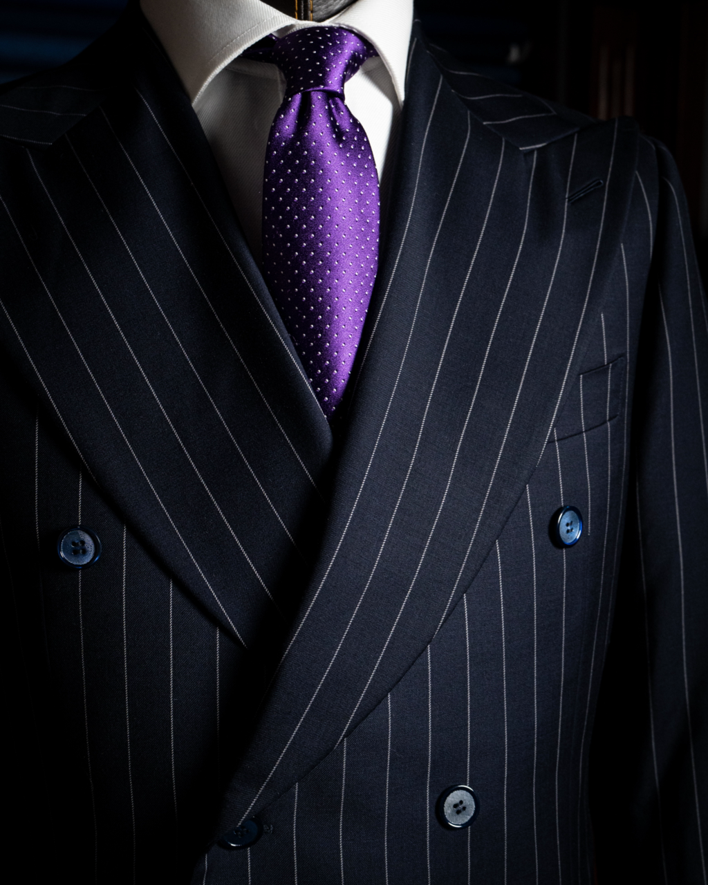 Abito Grinta Gessato Dark Blue