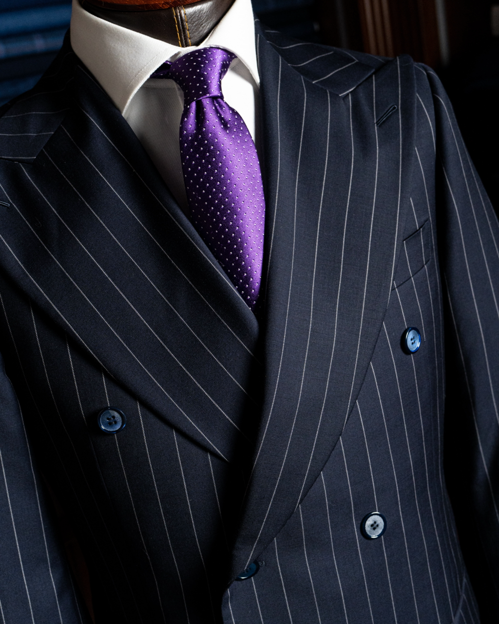 Abito Grinta Gessato Dark Blue