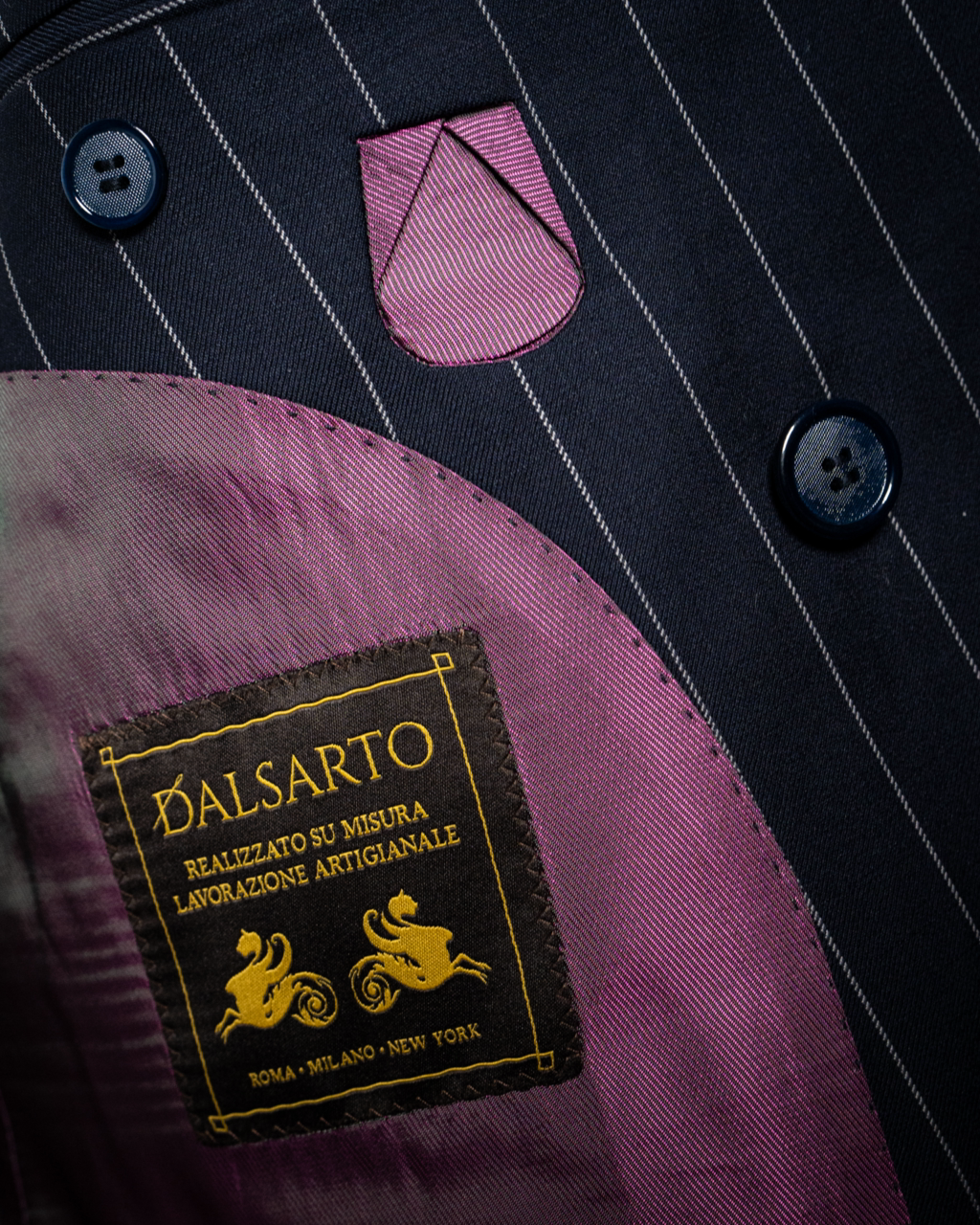Abito Grinta Gessato Dark Blue