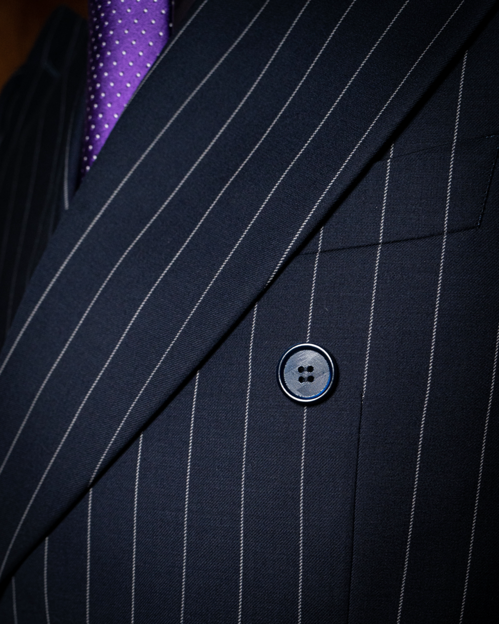 Abito Grinta Gessato Dark Blue