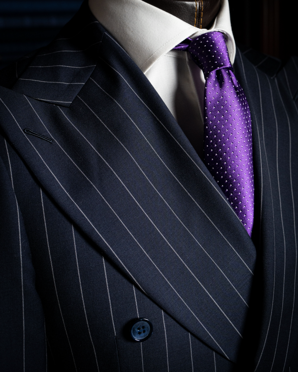 Abito Grinta Gessato Dark Blue