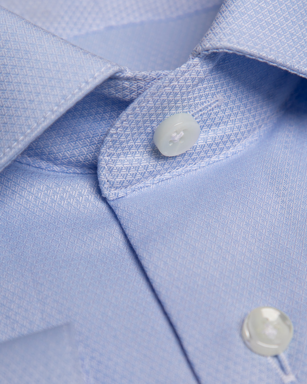 Camicia Azzurra Jacquard