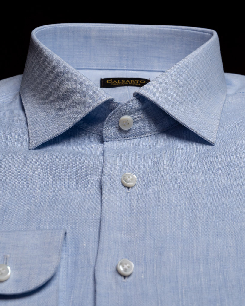 Bellini Light Blue Linen Shirt
