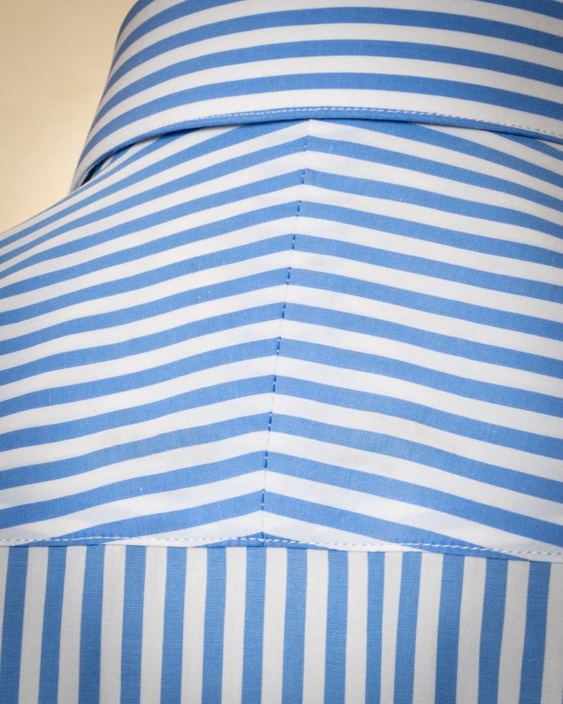 Bellini Striped Shirt Light Blue Stretch