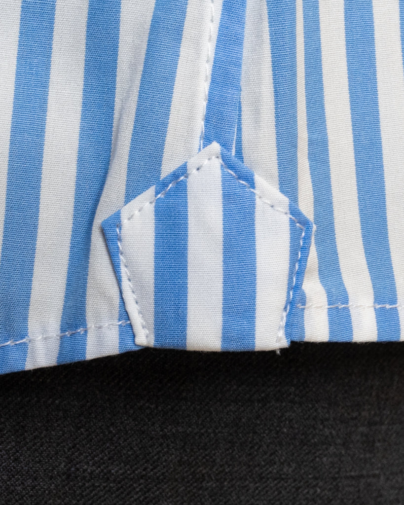 Bellini Striped Shirt Light Blue Stretch