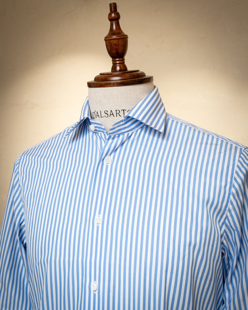 Bellini Striped Shirt Light Blue Stretch
