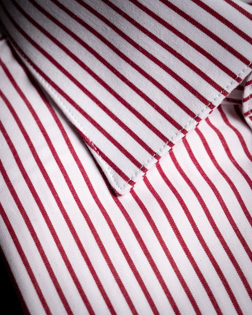 Camicia Bacchettata Bianca e Rossa