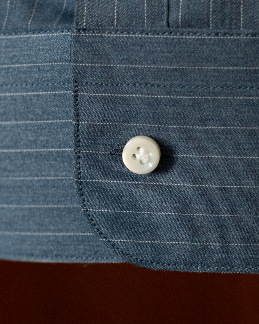 Camicia Blu Bacchettata