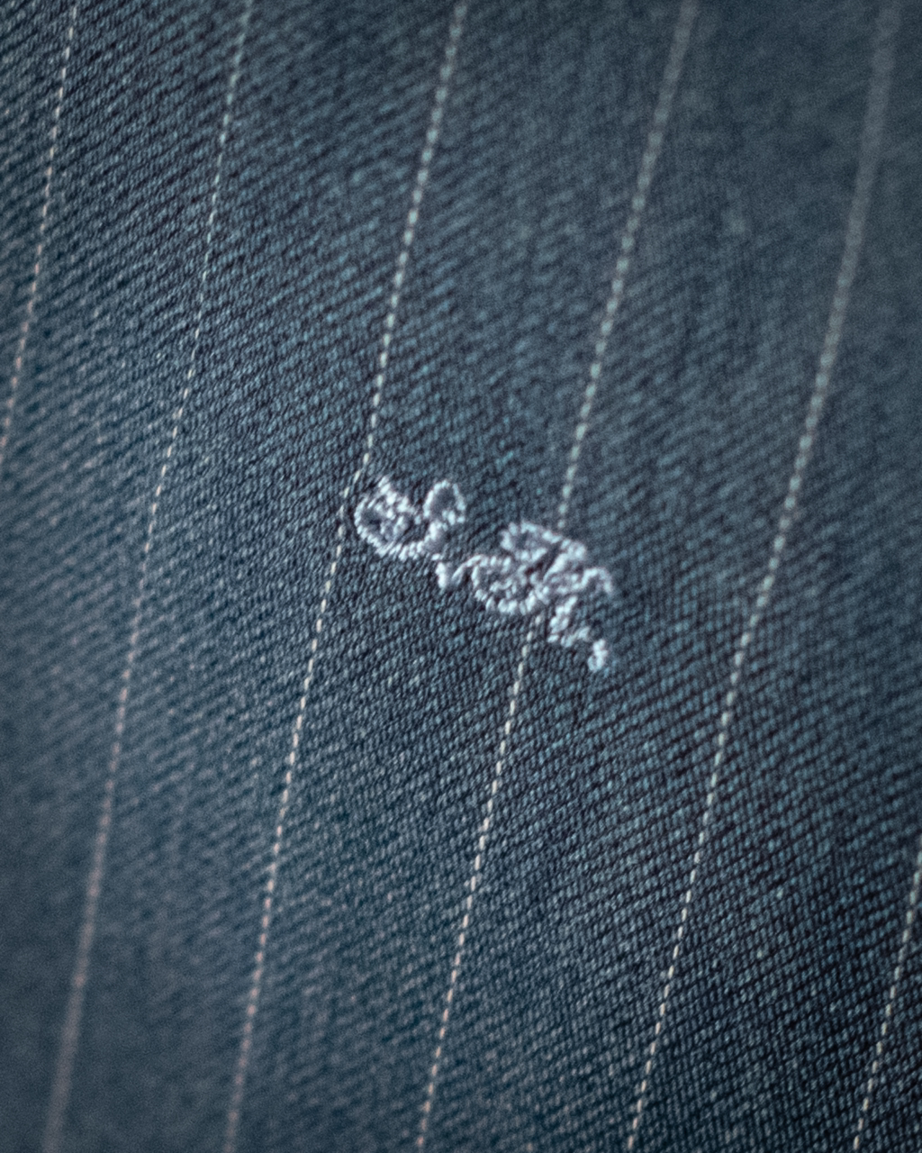 Camicia Blu Bacchettata