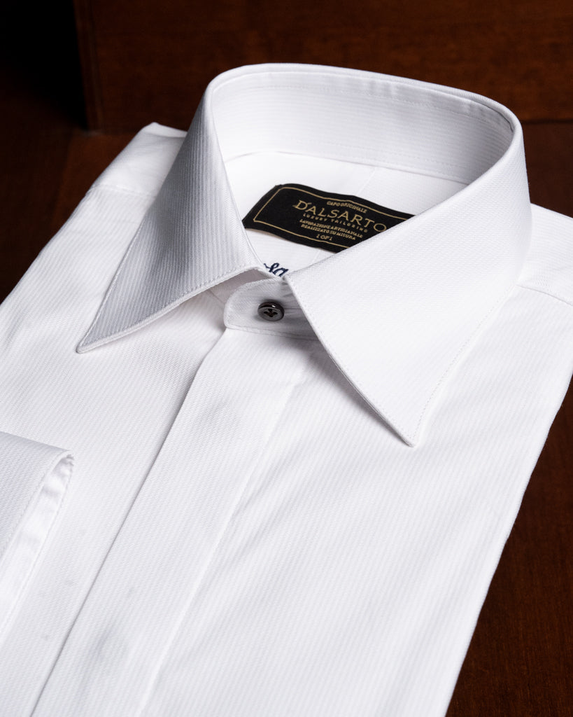 Camicia Cerimonia Bianca Spinata