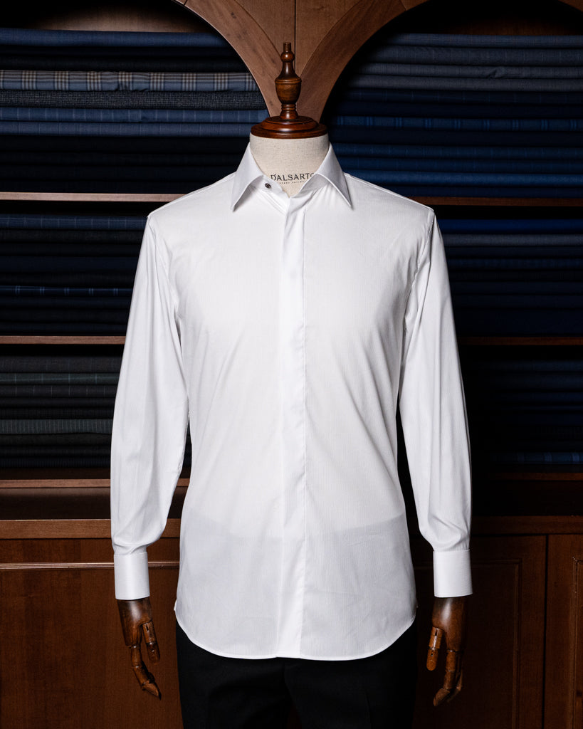 Camicia Cerimonia Bianca Spinata