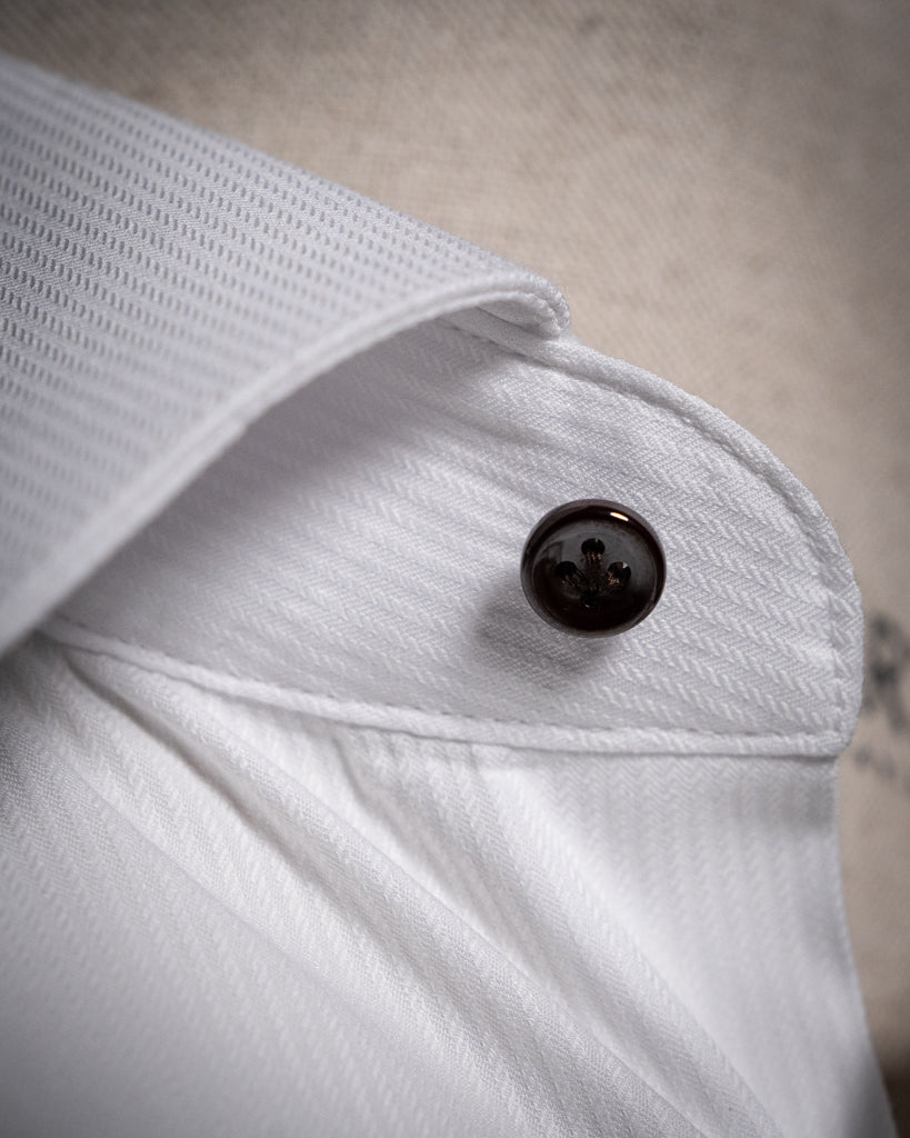 Camicia Cerimonia Bianca Spinata