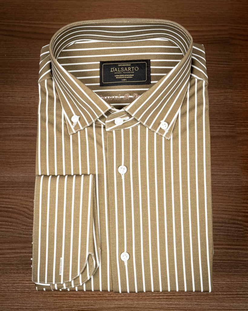 Camicia Marrone Bacchettata