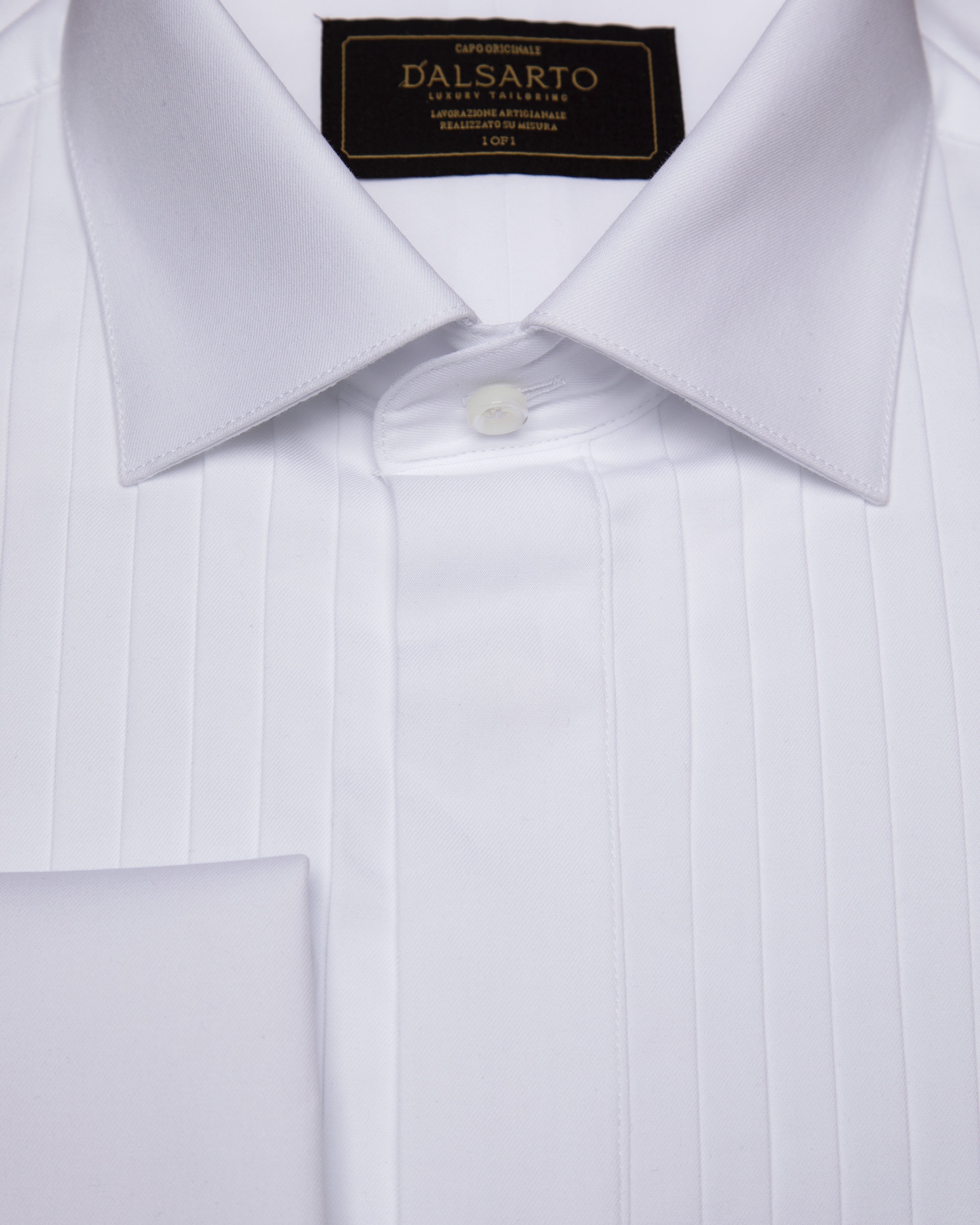 White Pleated Shirt