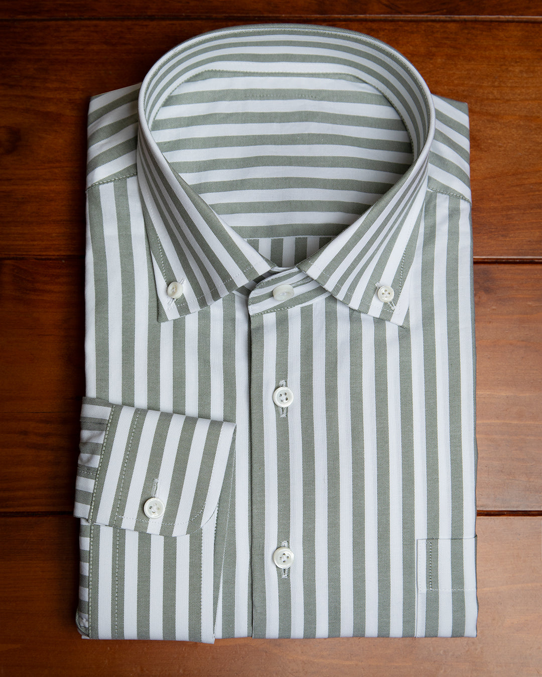 Green Striped Shirt