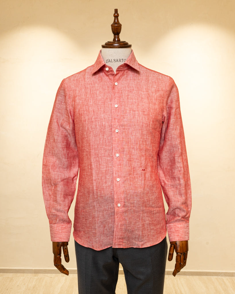 Camicia Rossa in Lino