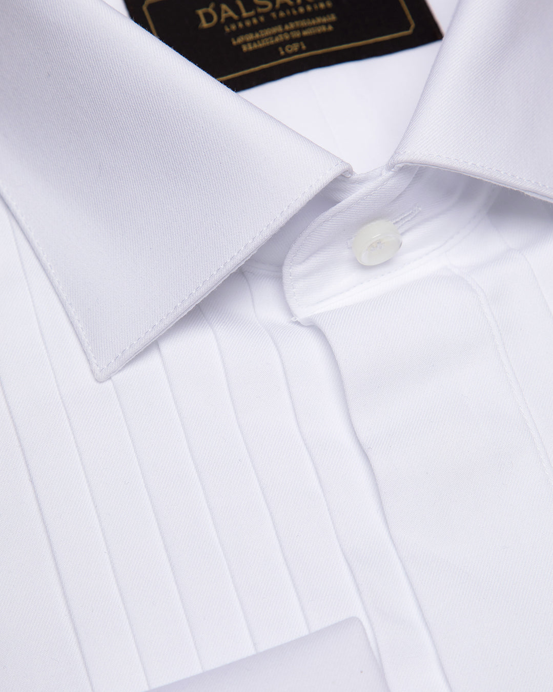Tuxedo Shirt with Pleats