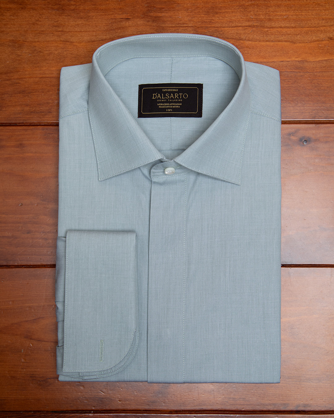 Camicia Verde Chiaro in Cotone