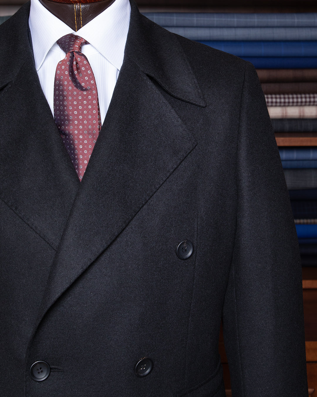 Cappotto Blu Doppiopetto Casual