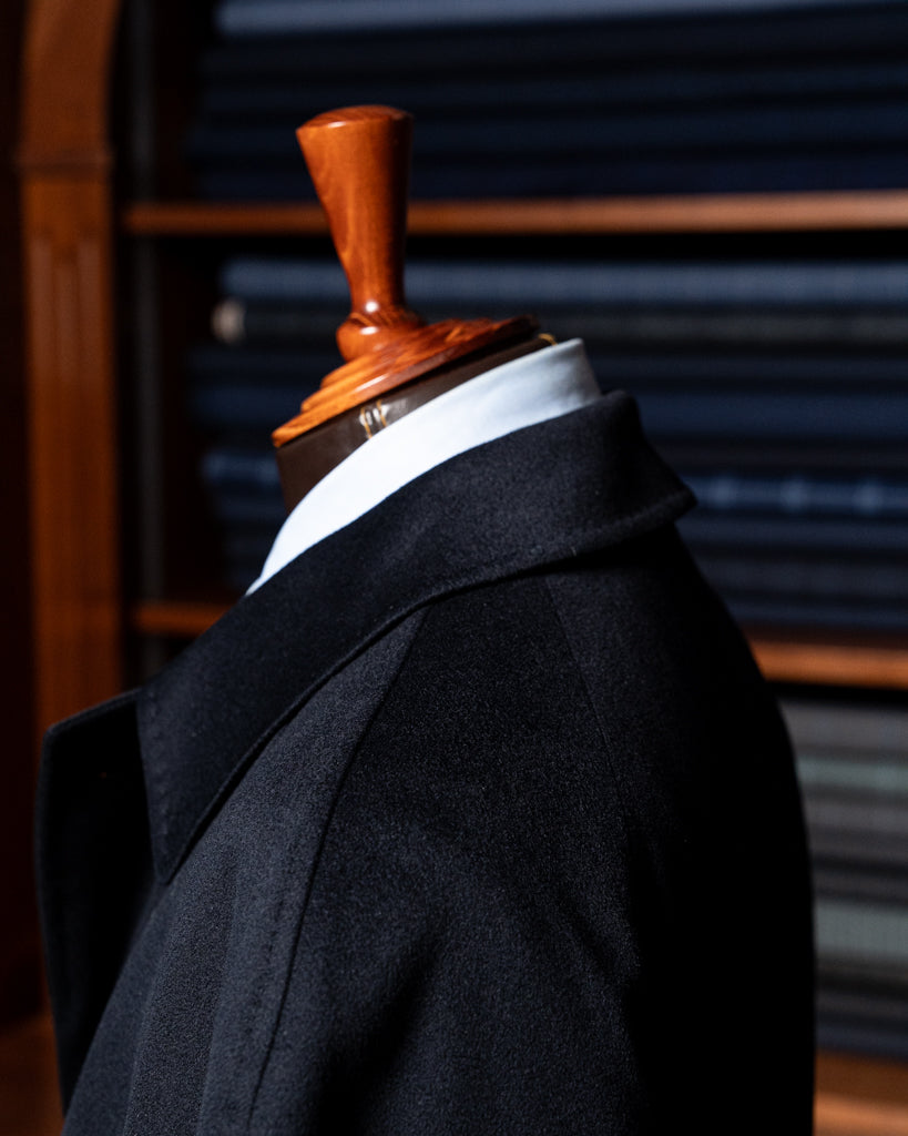 Cappotto Blu Notte Lana con Cinta