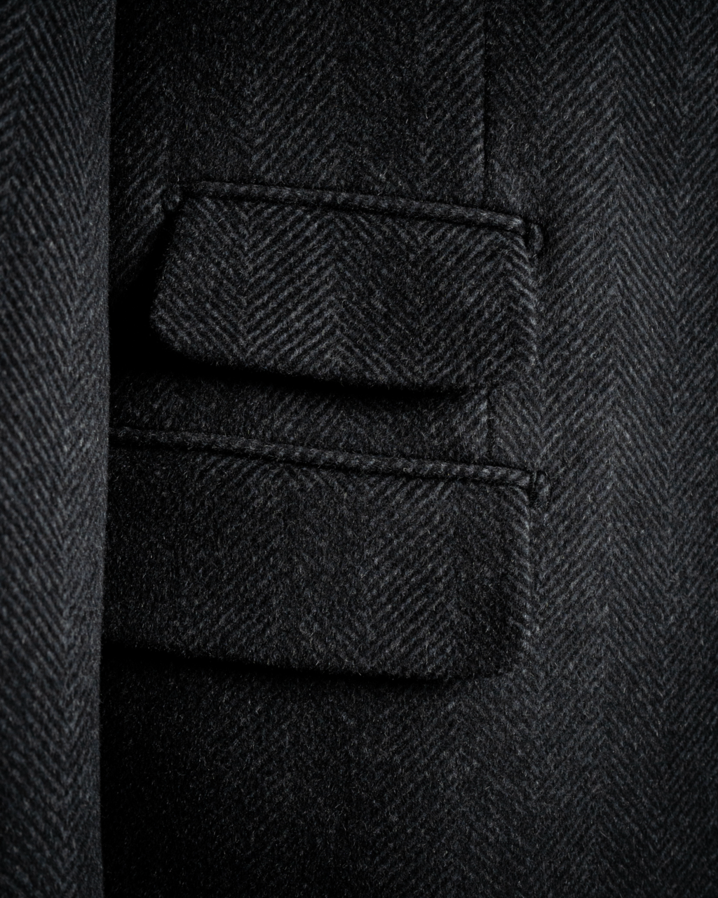 Cappotto Brunelleschi Spinato Grigio Lana e Cashmere