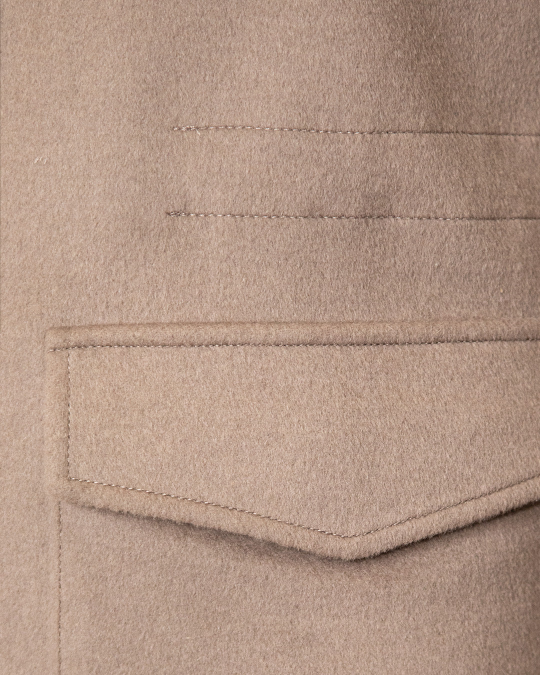 Cappotto Casual Beige Khaki