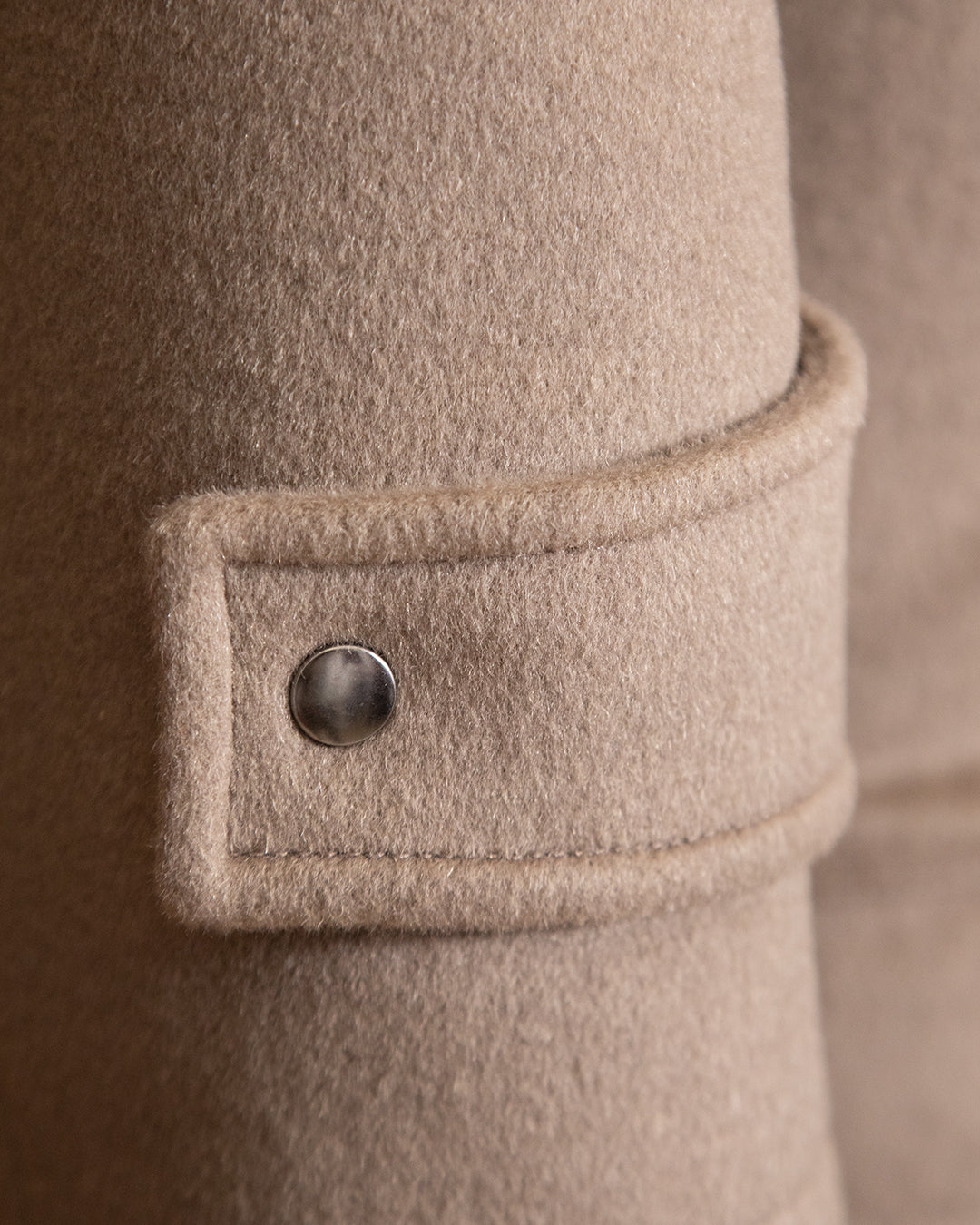 Cappotto Casual Beige Khaki