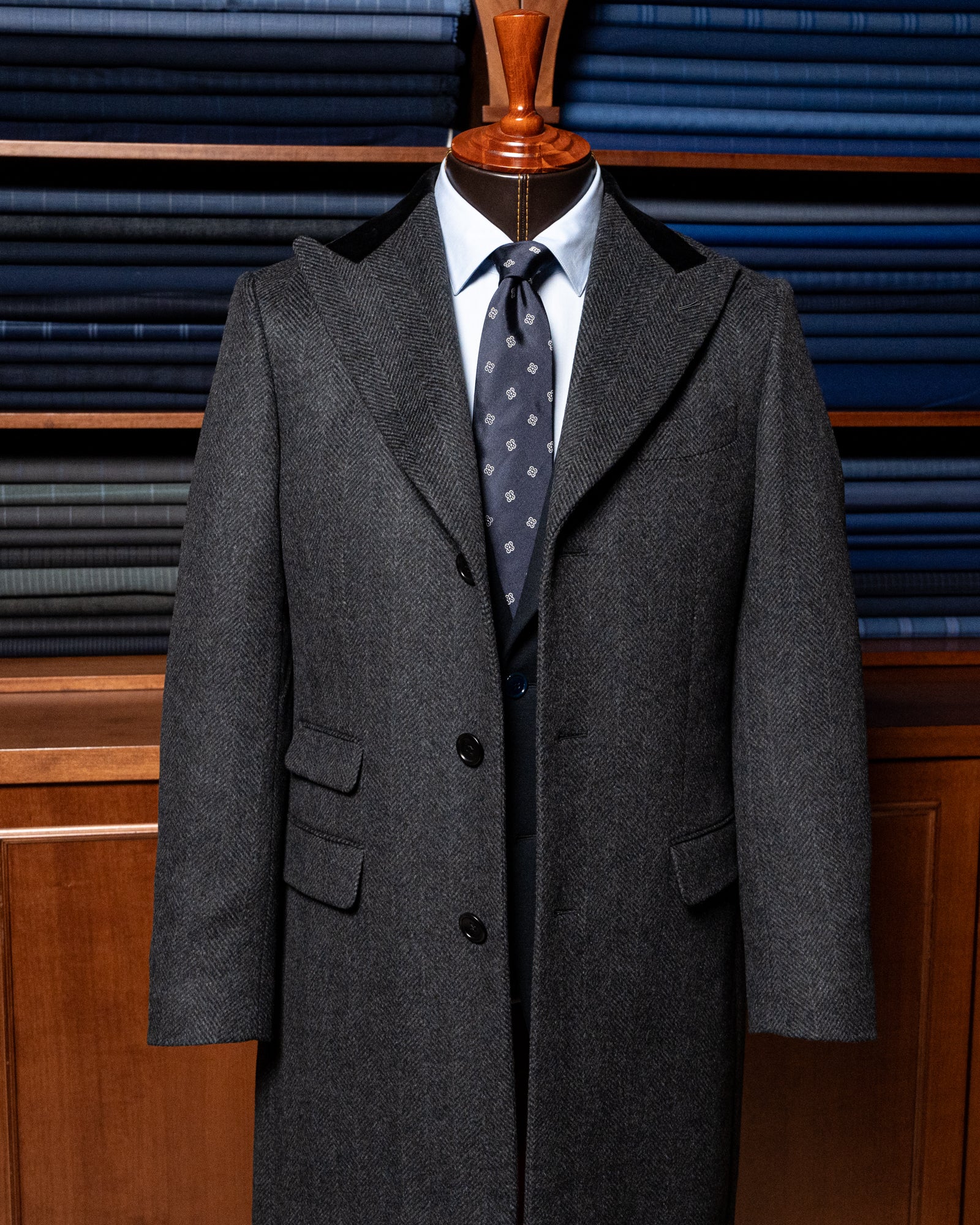 Cappotto Mantegna Grigio Fumo di Londra