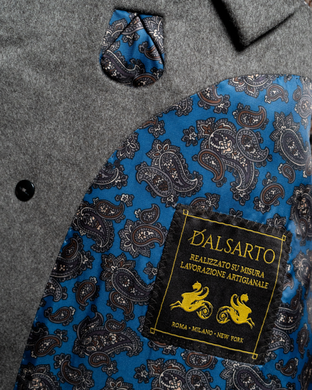Gray Cashmere Wool Coat