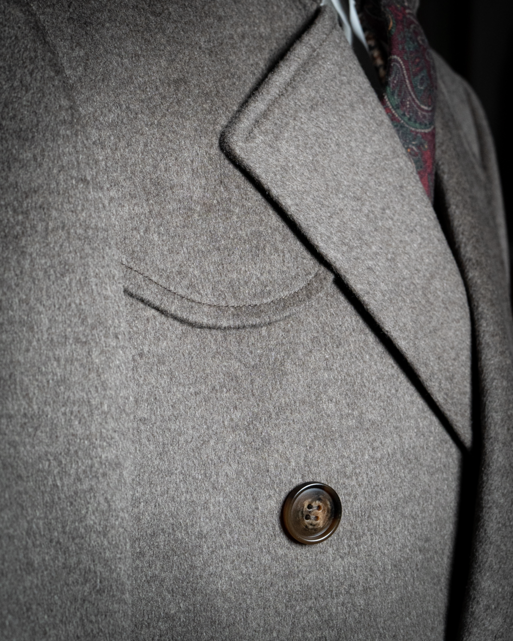 Gray Cashmere Wool Coat