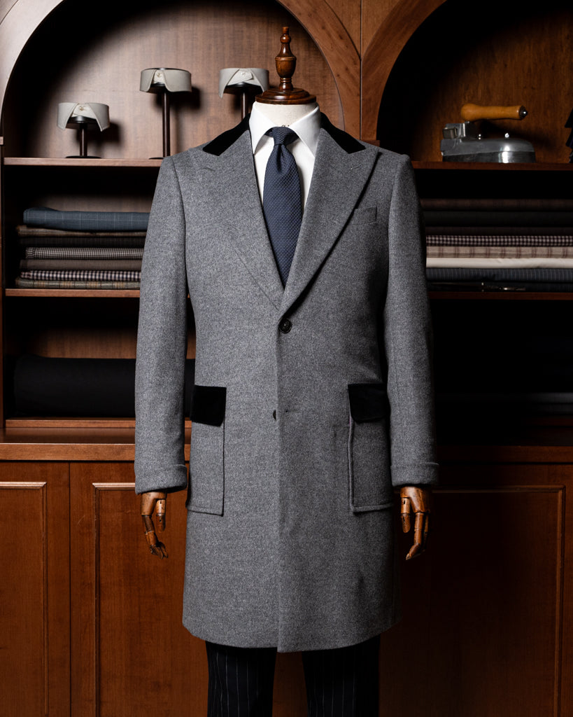 Cappotto Mantegna Grigio Chiaro Lana Cashmere