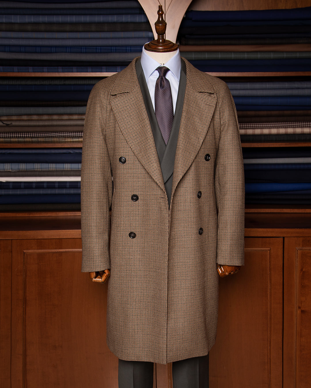 Brown Houndstooth Coat