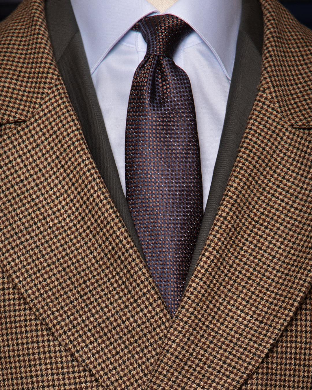 Brown Houndstooth Coat
