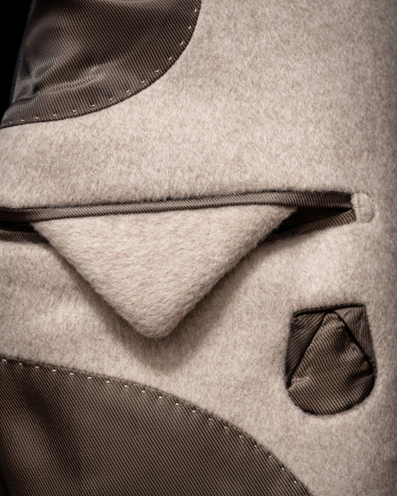 Double-Breasted Sand Coat