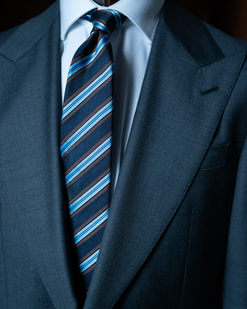 Agostino Regimental Blue Tie