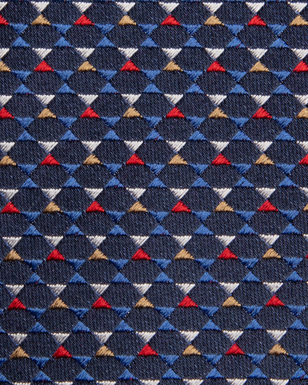 Cravatta Blu con Fantasia Multicolor