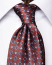 Cravatta Bordeaux Fantasia Concatenata