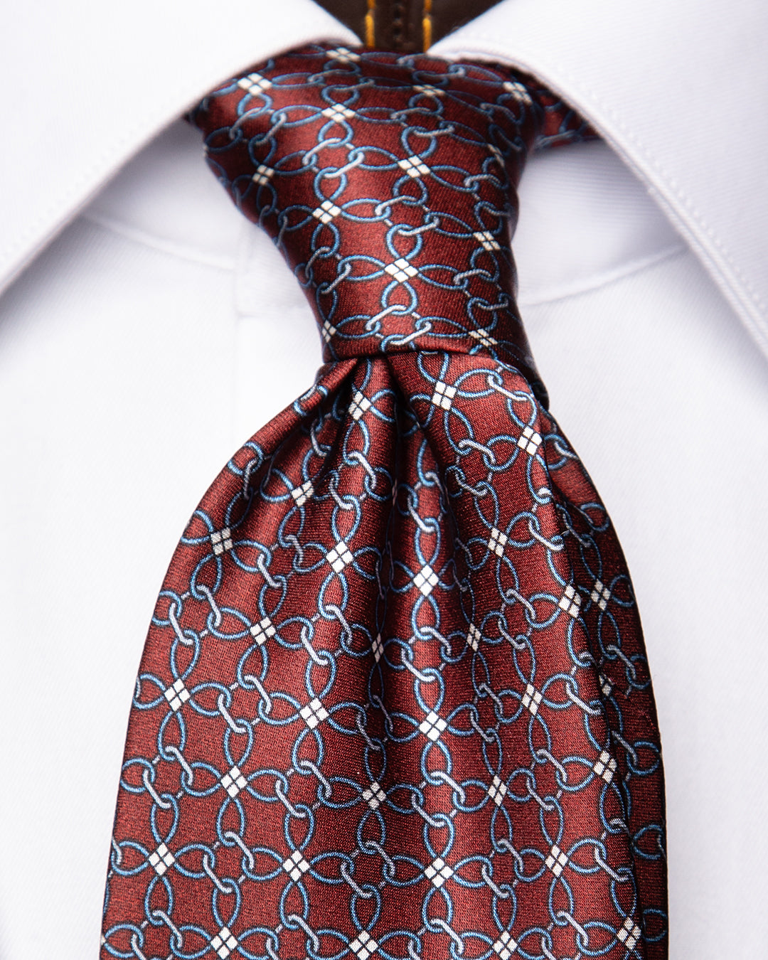 Cravatta Bordeaux Fantasia Concatenata