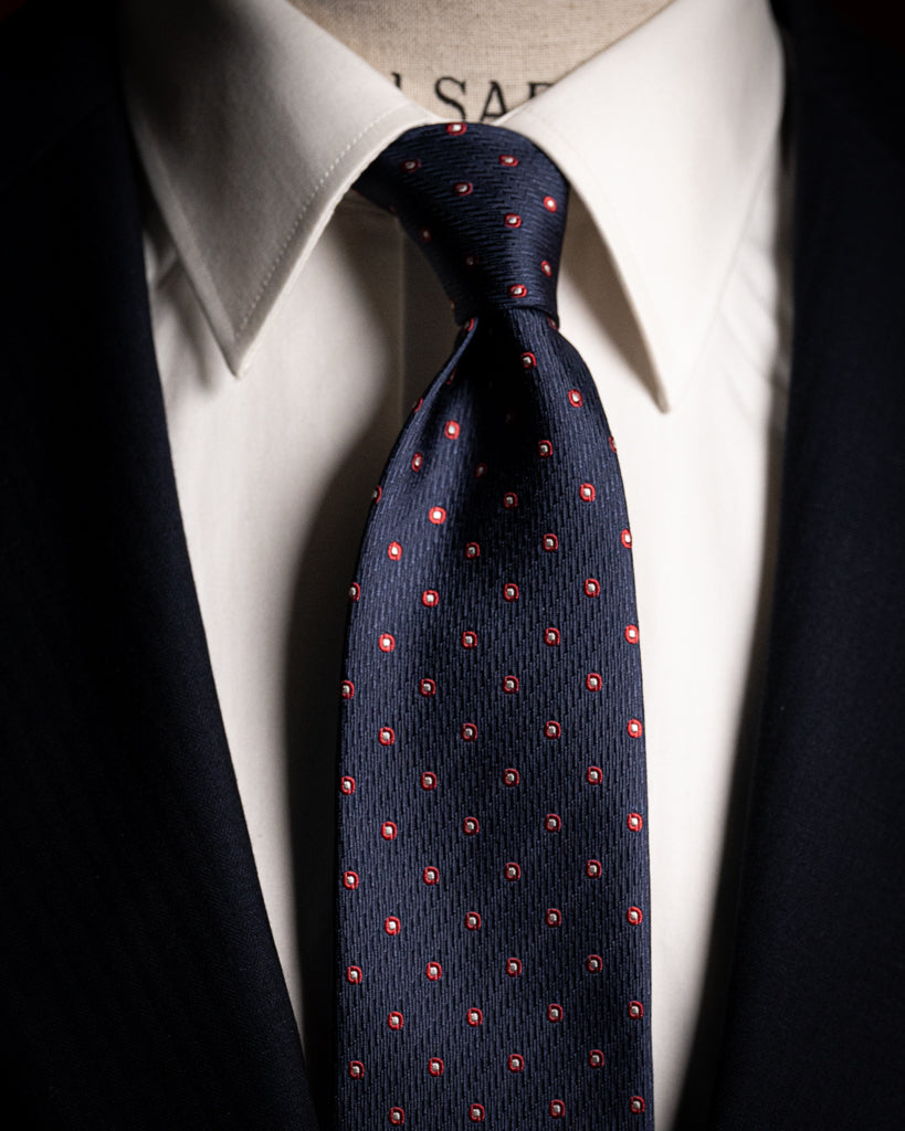 #color_Blu Notte con Pois Bianchi e Rossi