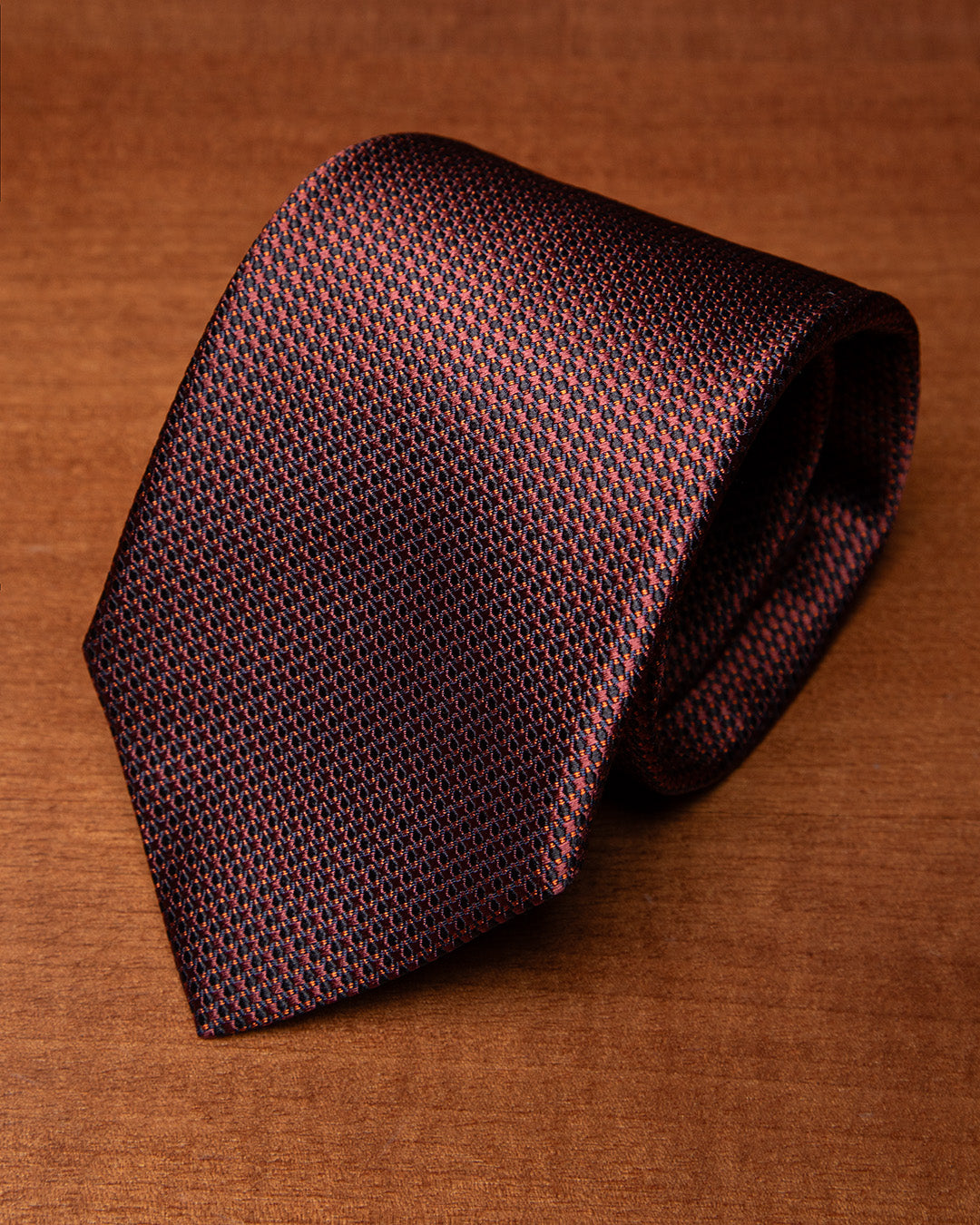 Cravatta Micro-Jacquard Rame