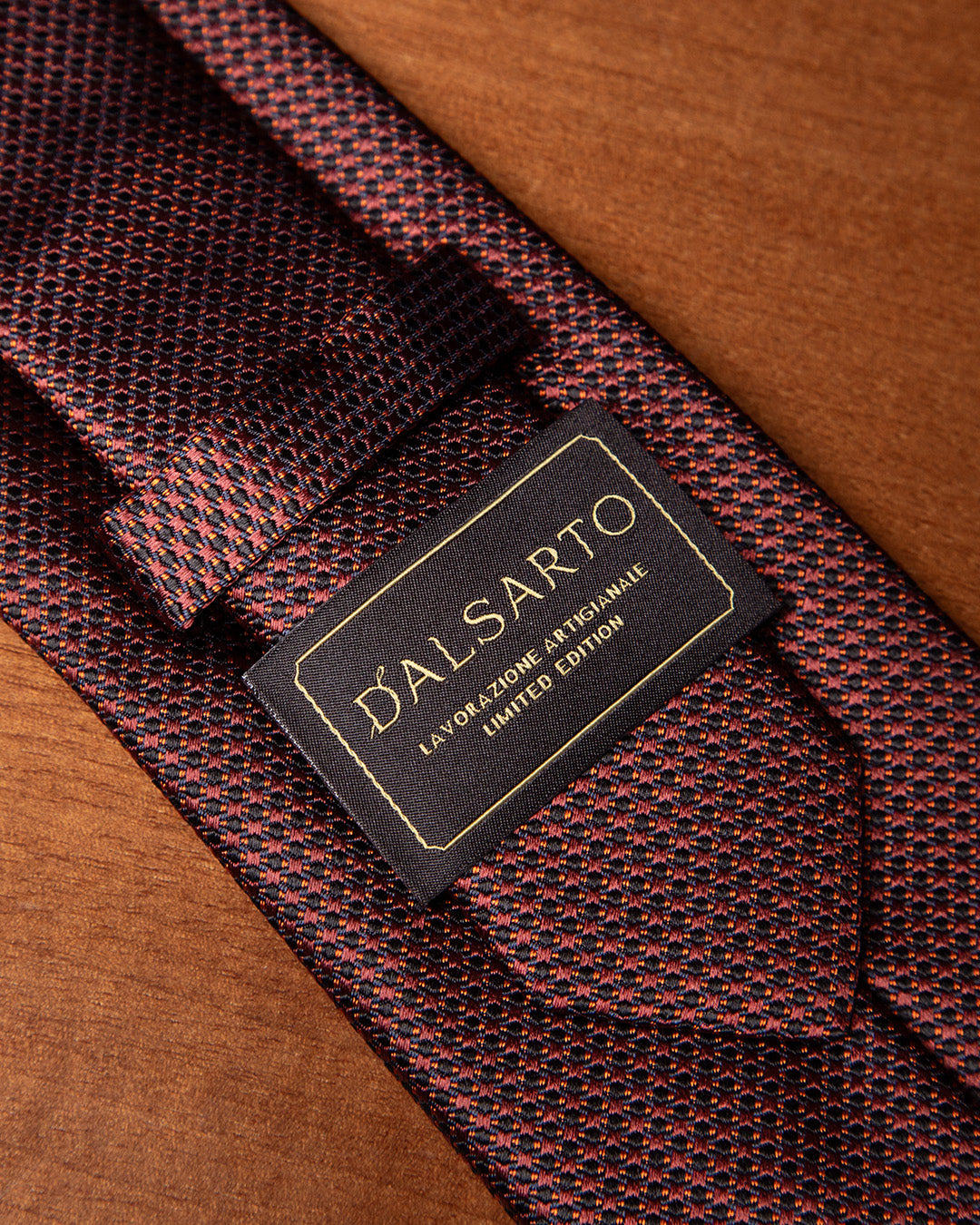 Cravatta Micro-Jacquard Rame