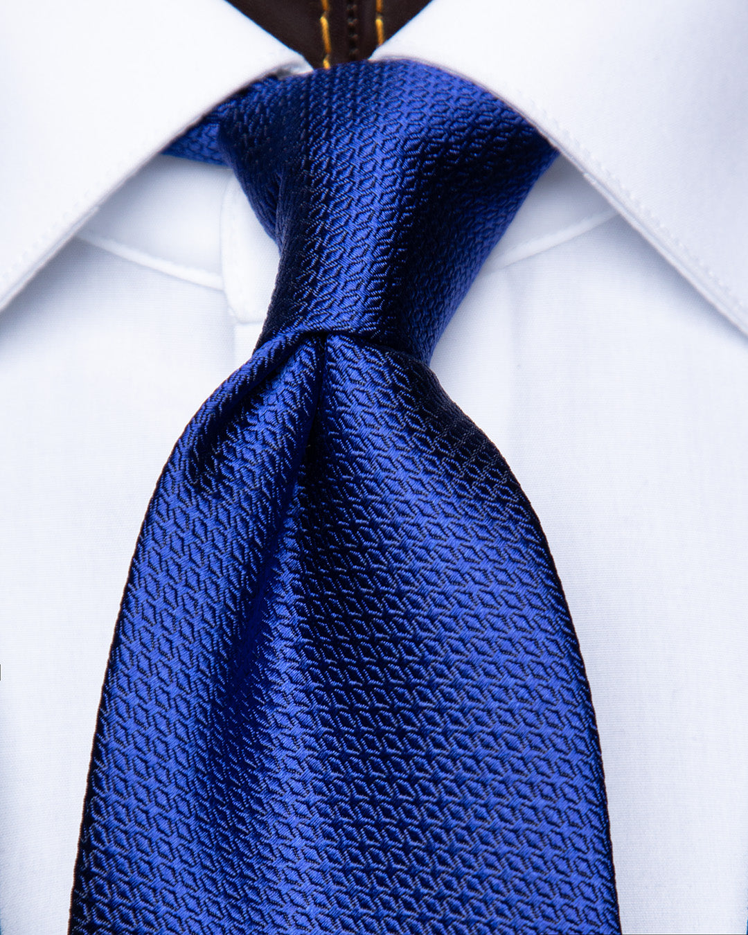 Cravatta Nido D'Ape Blu Elettrico