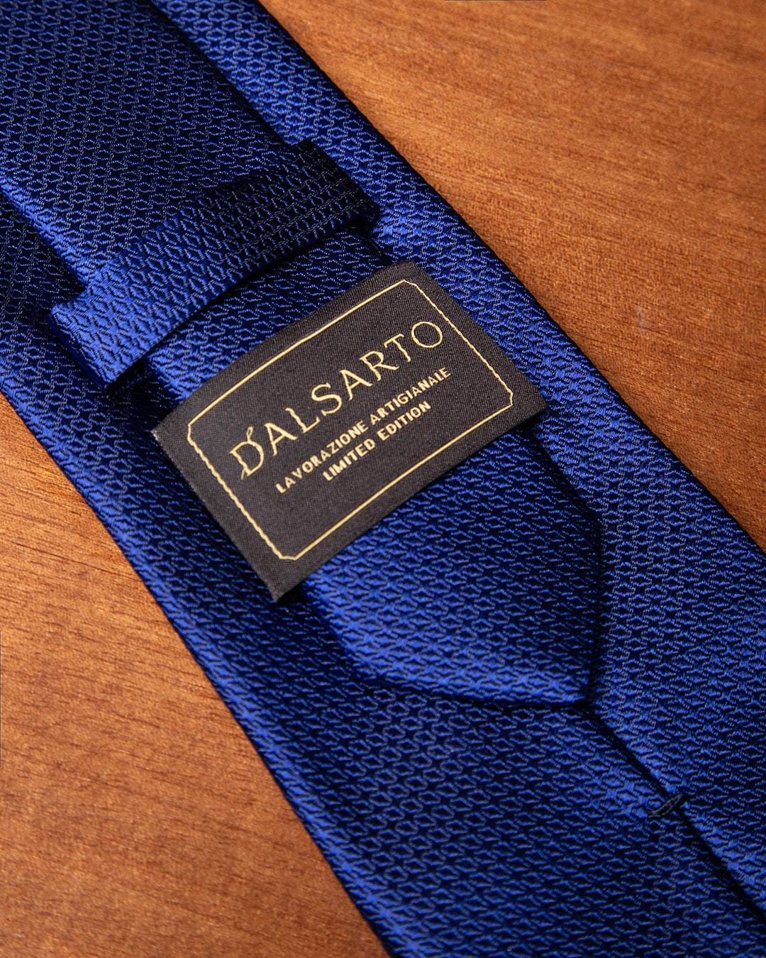 Cravatta Nido D'Ape Blu Elettrico