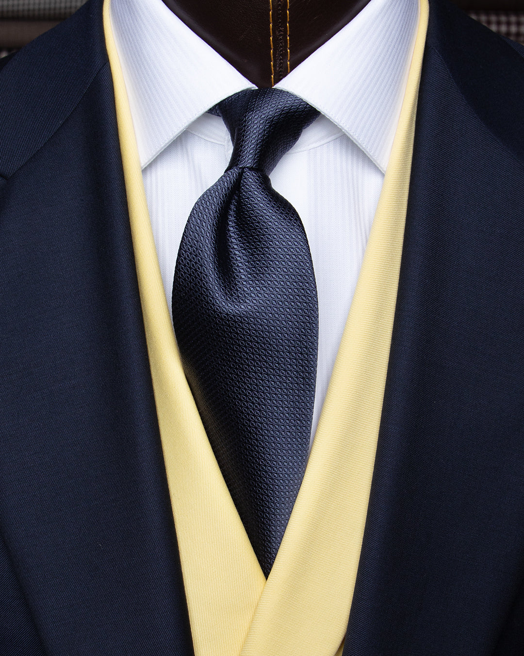 Cravatta Nido d'Ape Blu Notte