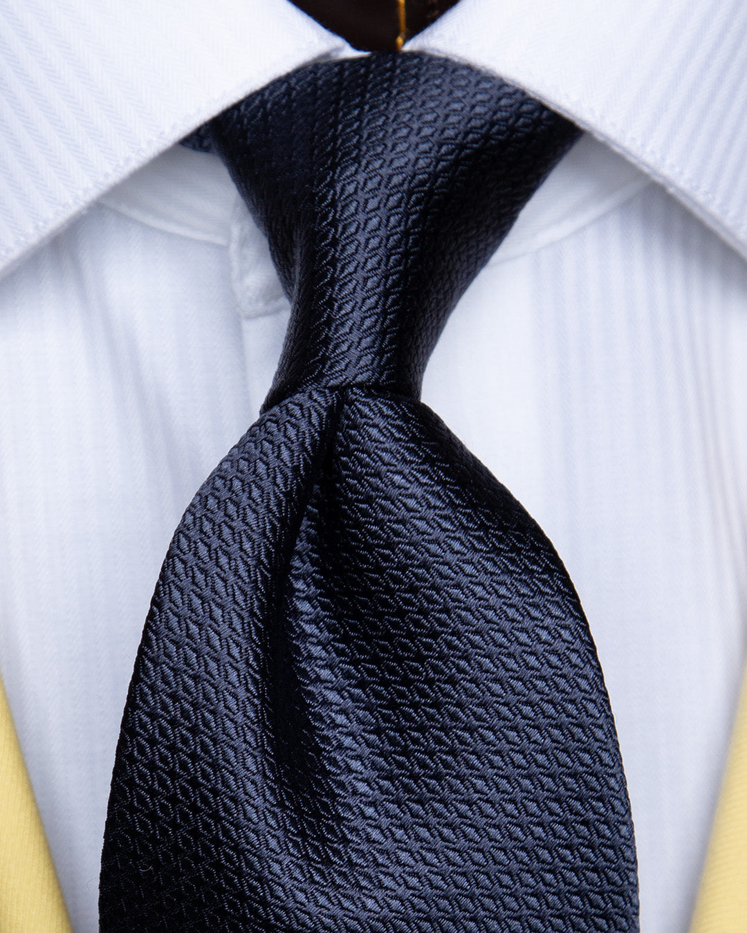 Cravatta Nido d'Ape Blu Notte