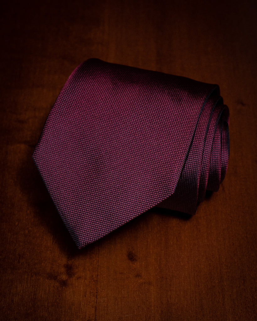 Cravatta Piquet Bordeaux
